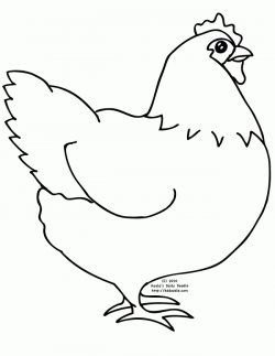 Chicken Line Drawing at GetDrawings.com | Free for personal use ...