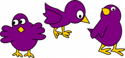 Little Purple Chicks With No Mom Clip Art at Clker.com - vector clip ...