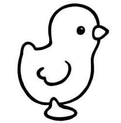 Chicken Outline coloring page | Free Printable Coloring Pages
