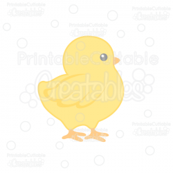 Cute Chick SVG Cut File & Clipart for Silhouette Cameo, Cricut Explore