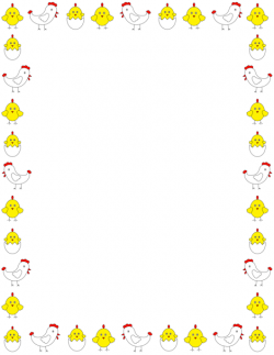 Printable chicken border. Free GIF, JPG, PDF, and PNG downloads at ...