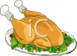 A Cooked Chicken - Clipart