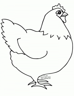 Rooster Drawing Outline at GetDrawings.com | Free for personal use ...