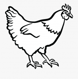 Hen Clipart - Clip Art Of Chicken Black And White, Cliparts ...