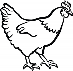 chicken black and white clipart chicken clipart black and white ...