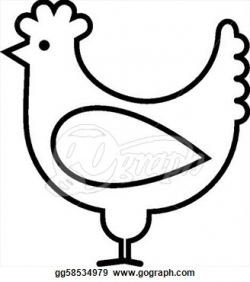 black and white chicken clipart chicken clipart black and white ...