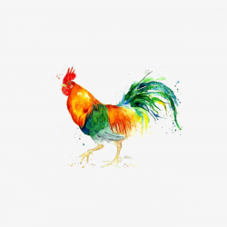 Watercolor Animals Chicken, Watercolor Painting, Animal, Chicken PNG ...