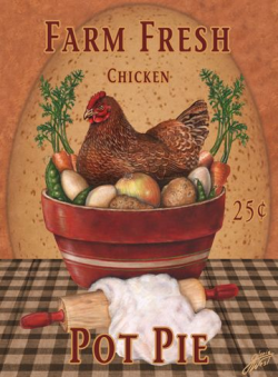 Chicken Pot Pie ... Gloria West | Chickens Clipart | Pinterest | Pot ...