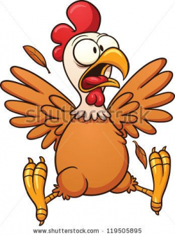 Scared Face Clip Art | Scared cartoon chicken. Vector clip art ...