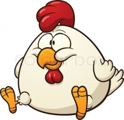 Vector of 'Fat chicken clip art. Vector cartoon illustration with ...