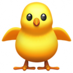 Front-Facing Baby Chick Emoji (U+1F425)