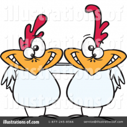 Chickens Clipart #1082950 - Illustration by toonaday
