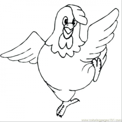 Free Printable Plump Chicken Coloring Page For Kids Clip Art Chicken ...
