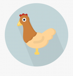Chickens Clipart Tail - Animal Icon Chicken #912375 - Free ...