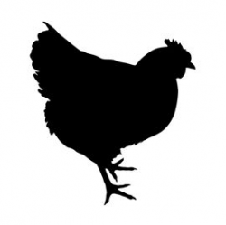 Chicken Silhouette Stencil | Chicken | Chicken clip art ...