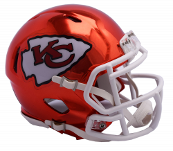 NFL Kansas City Chiefs Riddell Chrome Mini Speed Helmet – Just Sports