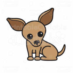 Cute Chihuahua SVG Cutting File & Clipart