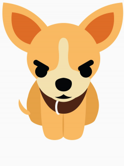 Chihuahua Emoji Angry and Mad Look