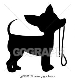 Vector Illustration - Chihuahua leash. EPS Clipart ...