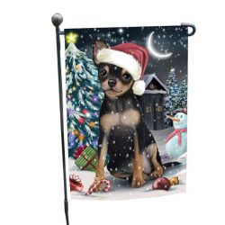 Holly Jolly Christmas Holiday Chihuahua Dog Wearing Santa Hat | dog ...