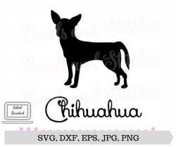 Chihuahua SVG Chihuahua Clipart Dog Breed SVG Cricut Cut