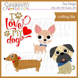Dog SVG Toy Dog SVG dog clipart chihuahua dachshund pug