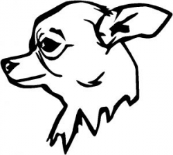 Outline of Chihuahua to Draw | Go Back > Pics For > Mean Wolf Head ...