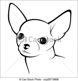 Vector - Chihuahua - stock illustration, royalty free illustrations ...