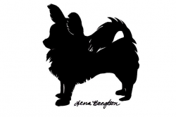 papillon dog outline - Google Search | Papillon & Other Dogs ...