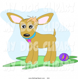 Clip Art of a Sad Chihuahua Puppy Dog with a Purple Ball by bpearth ...