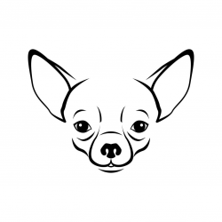 Chihuahua Dog Head Graphics SVG Dxf EPS Png Cdr Ai Pdf Vector Art ...