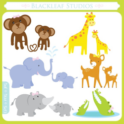 Mom And Baby Animal Clipart
