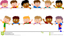 Child clipart banner - Pencil and in color child clipart banner