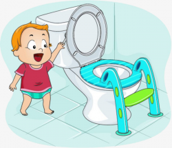 Children Go To The Bathroom, Child, Wc, Toilet PNG Image and Clipart ...
