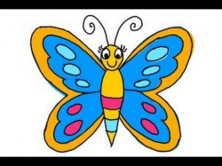 Drawing For Kids Butterfly at GetDrawings.com | Free for personal ...