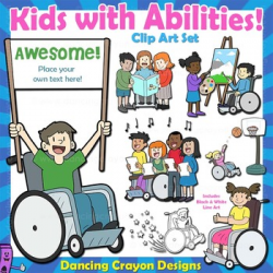 Clip Art Kids with Disabilities / Abilities Kids Clip Art | TpT