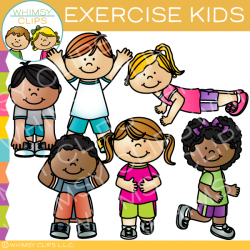 Exercise Kids Clip Art , Images & Illustrations | Whimsy Clips