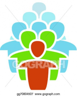 Vector Art - Man & kids logo icon. EPS clipart gg70804507 - GoGraph