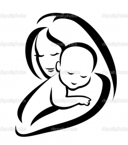 Silhouette Of Mother And Child at GetDrawings.com | Free for ...