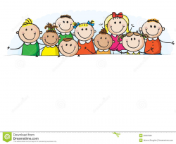Child clipart banner - Pencil and in color child clipart banner