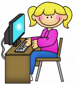 28+ Collection of Children In A Computer Clipart | High quality ...