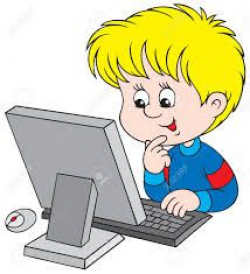 Αποτέλεσμα εικόνας για children at a computer clipart | cliparts ...