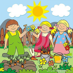 Illustration of Kids Gardening | Plant Book Project | Pinterest ...
