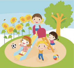 Children playing on playground clipart 10 » Clipart Station