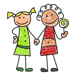Cute Stickfigure Children Clipart Package for School Teachers by ...