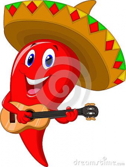 Chili pepper mariachi cartoon wearing sombrero | CRAFTS | Pinterest ...