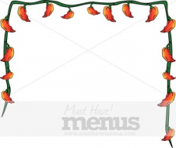 Chili Pepper Border | Background Archive