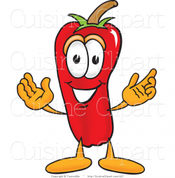 Cuisine Clipart of a Friendly Red Chili Pepper Mascot Cartoon ...
