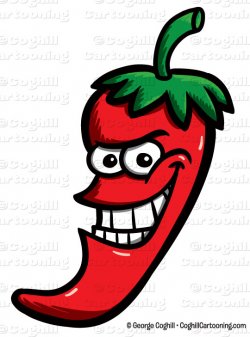 Cartoon Chili Pepper Clip Art Stock Illustration - Coghill Cartooning