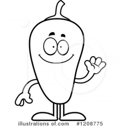 Chili Pepper Clipart #1208775 - Illustration by Cory Thoman